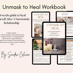 Unmask to Heal - 6-Week Healing Journey Workbook (Digital Download)