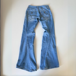 Y2k Flare Jeans - Etsy