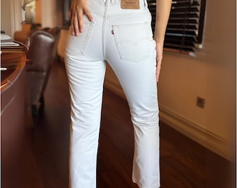 Levi's 90's 501 (USA) W32 L32 White RARE 501 32x32 Authentic