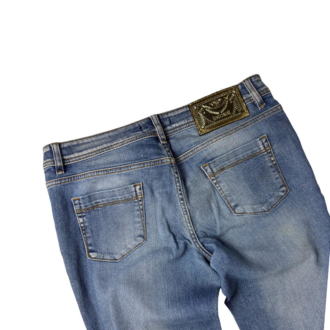 パンツ Just Cavalli skinny pants size28 Vintage Just Cavalli Skinny Jeans W29 Light Blue Made in Italy