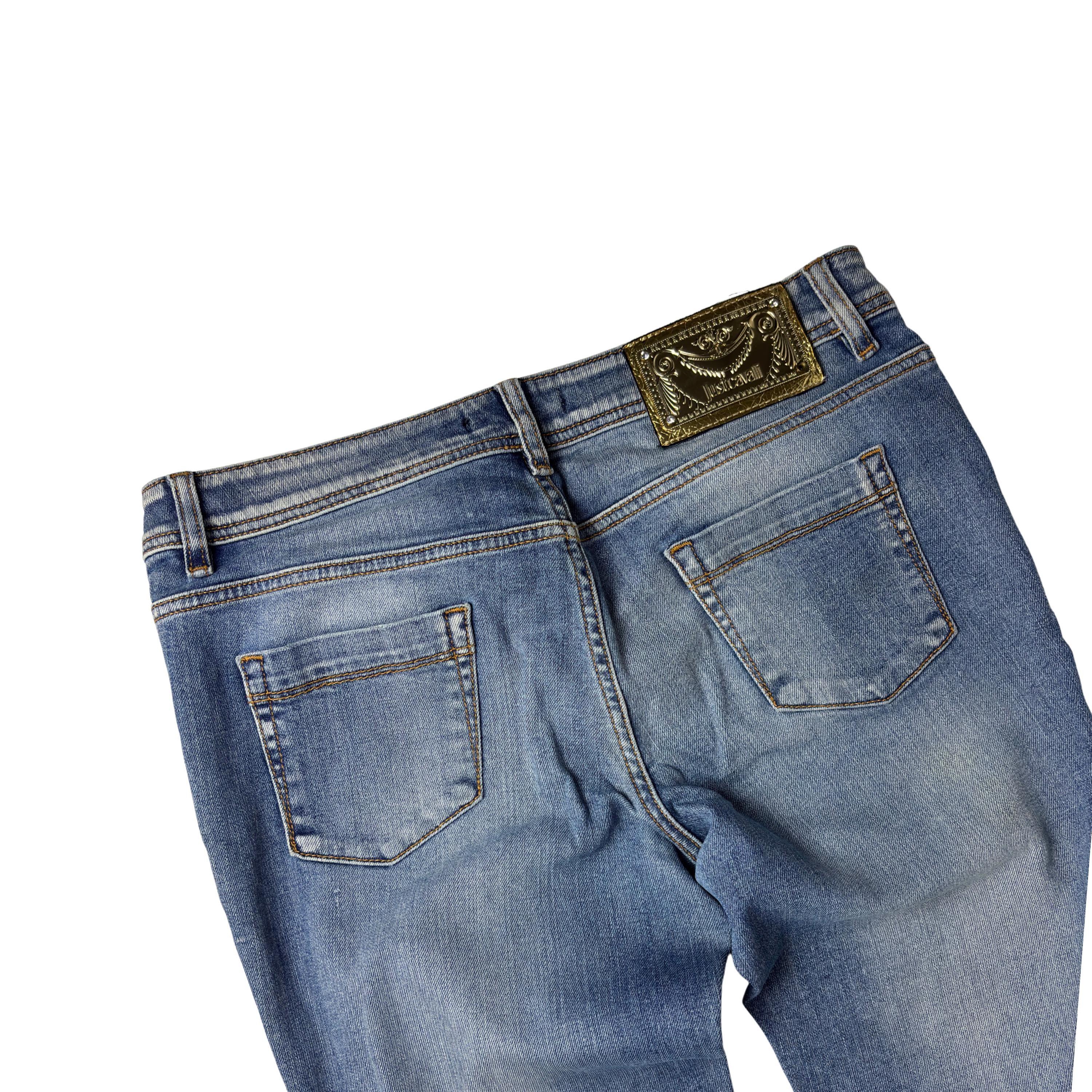 Vintage Just Cavalli Skinny Jeans W29 Light Blue Made in Italy