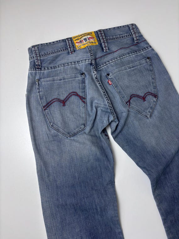 Vintage Levi's Engineered Jeans: Twisted Seam Red Stitch Denim