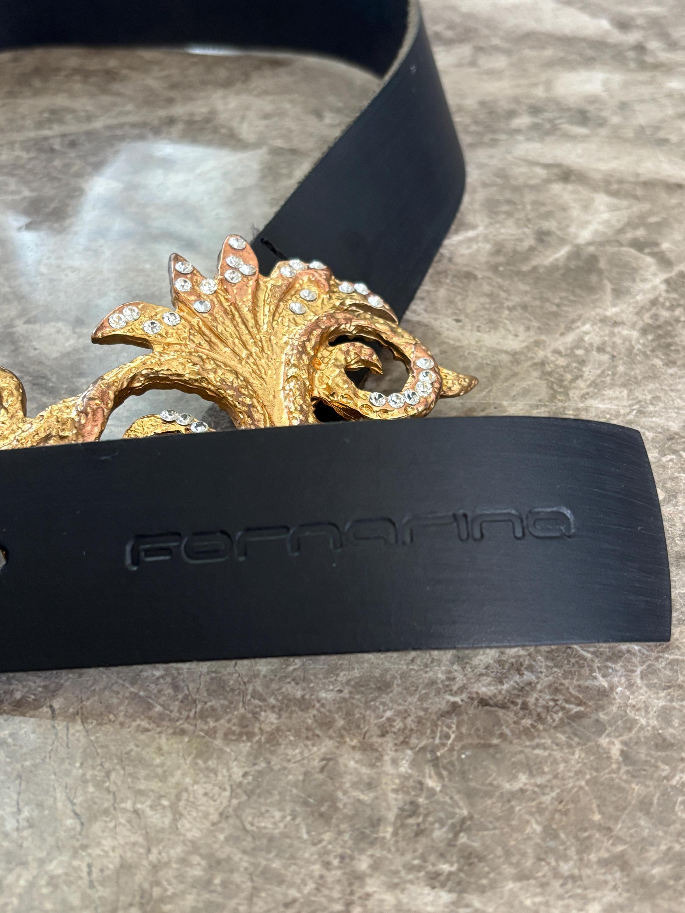Y2K rhinestone belt yellow gold tone adjustable length rhinestone buckle y2k gold belts - TikTok Shop main image 3