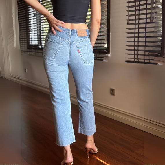 Vintage Levi's 501 Jeans W31 L34: 90s Light Wash Made in USA