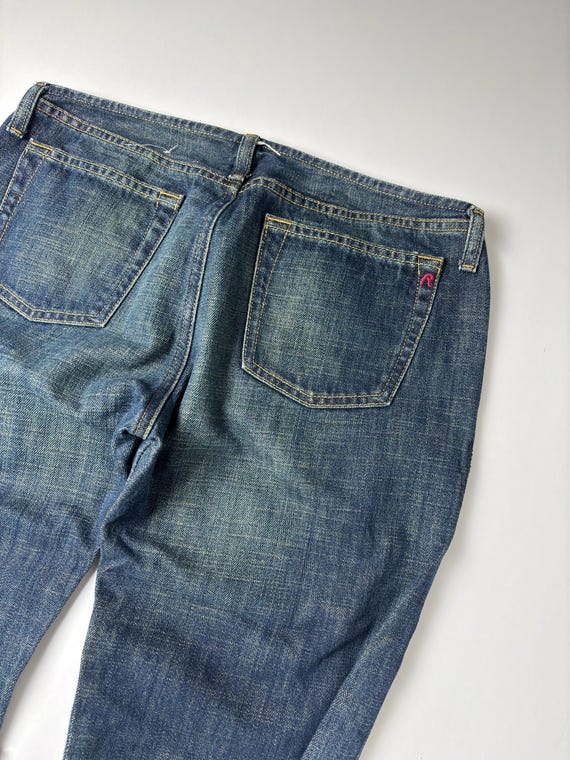 Replay Y2K Patchwork Flared Jeans: Rare Vintage D… - image 4