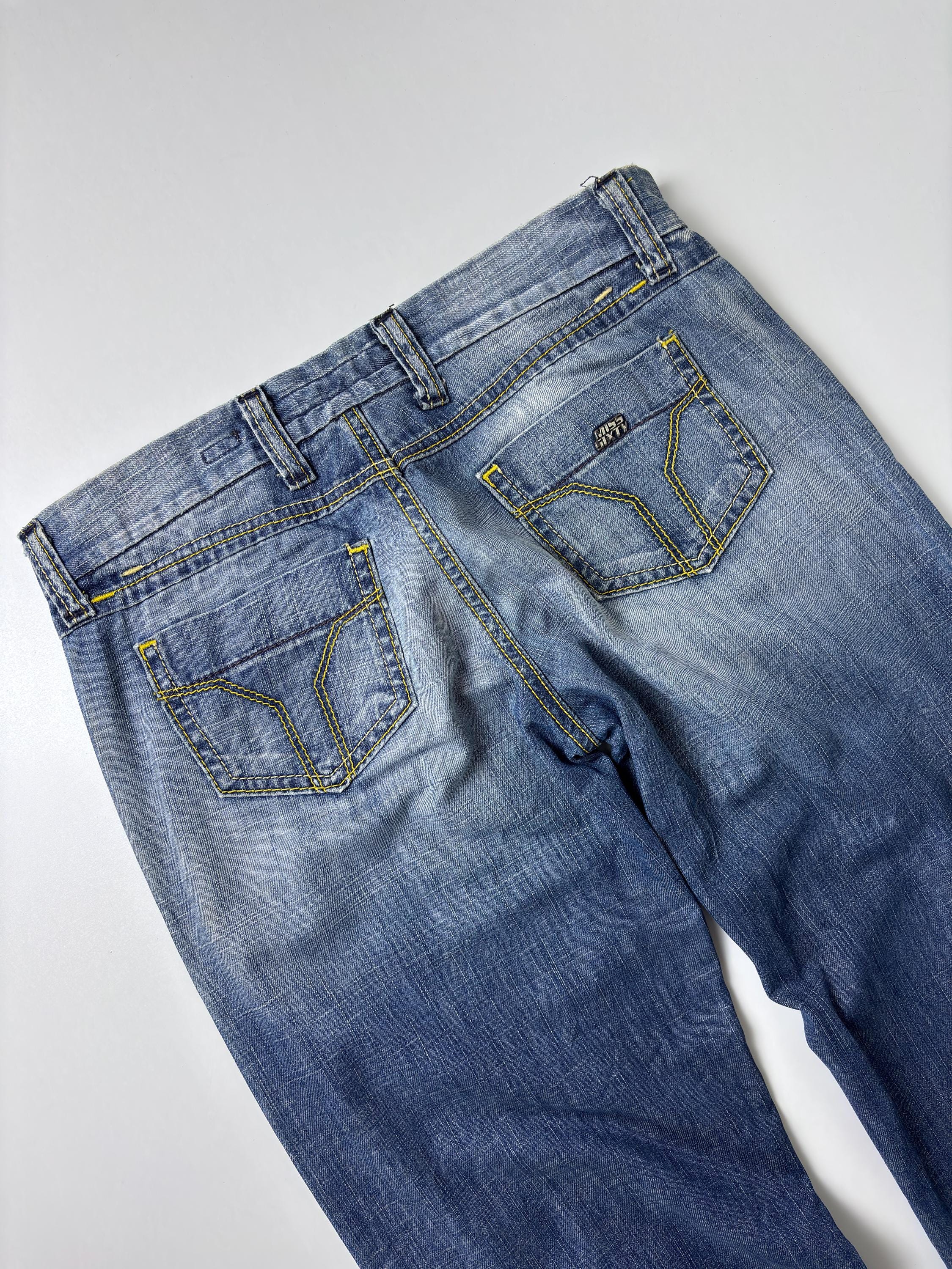 Vintage Miss Sixty Wide Leg Jeans: Y2K Italian Denim - Etsy