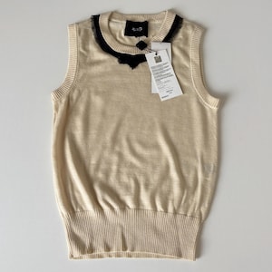 Vintage D&G Cashmere Silk Knit Vest: Y2K Dolce Gabbana Sleeveless Top