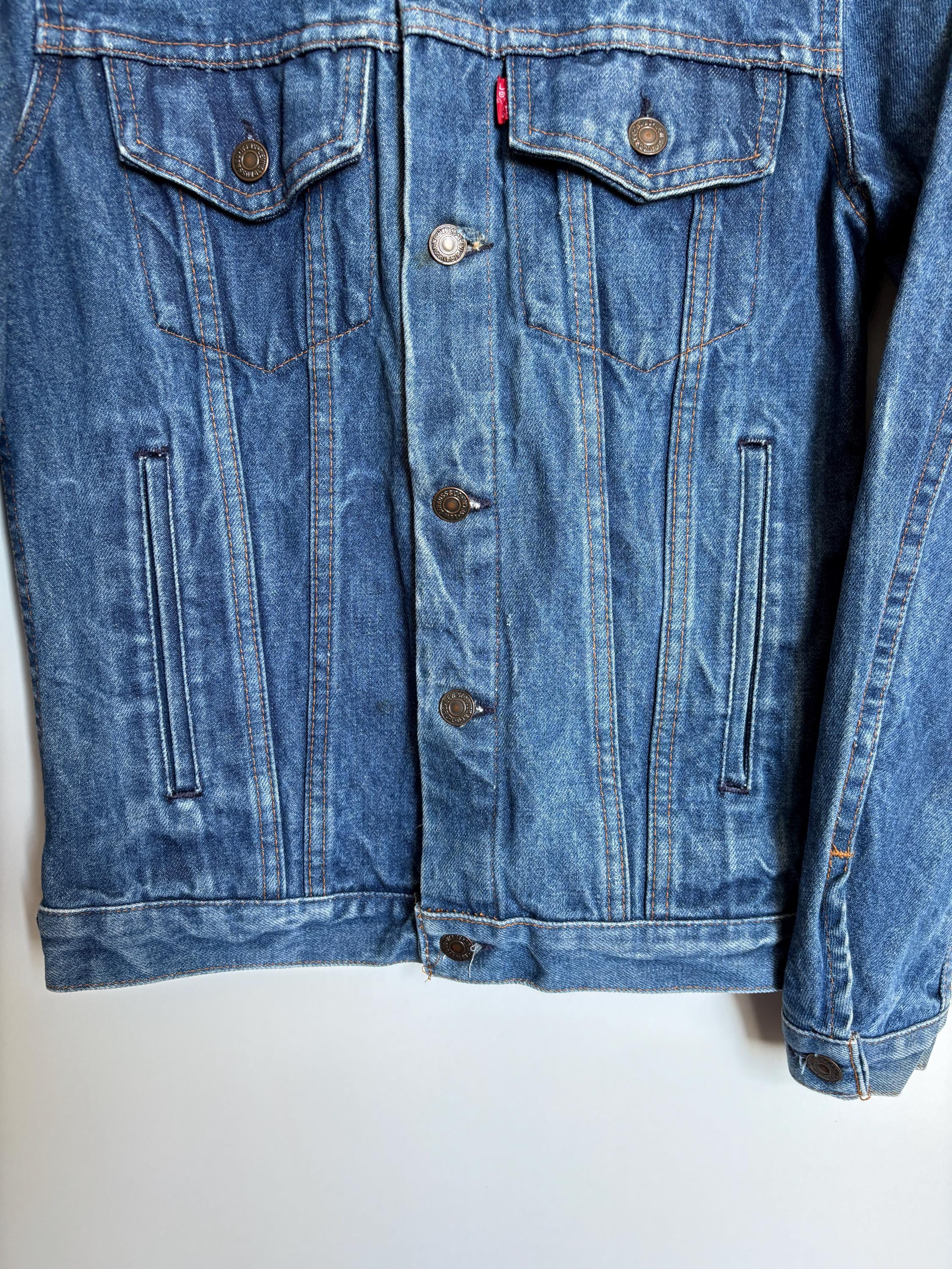 Vintage Levi's 70506 Denim Trucker Jacket - Made in France - Size