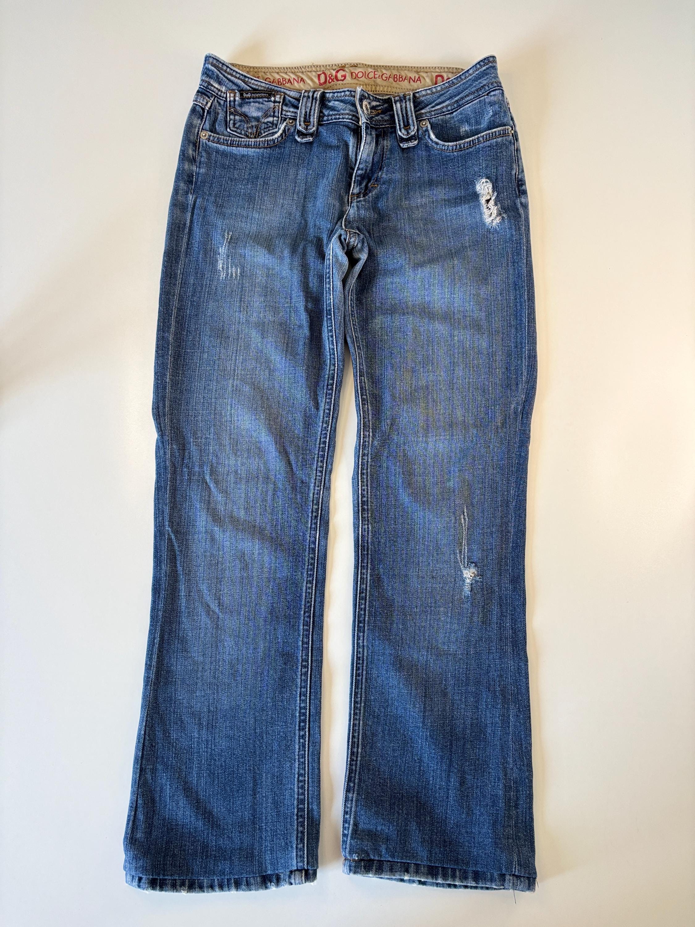 DOLCE & GABBANA Jeans Pants Denim Straight Vintage 90sY2K