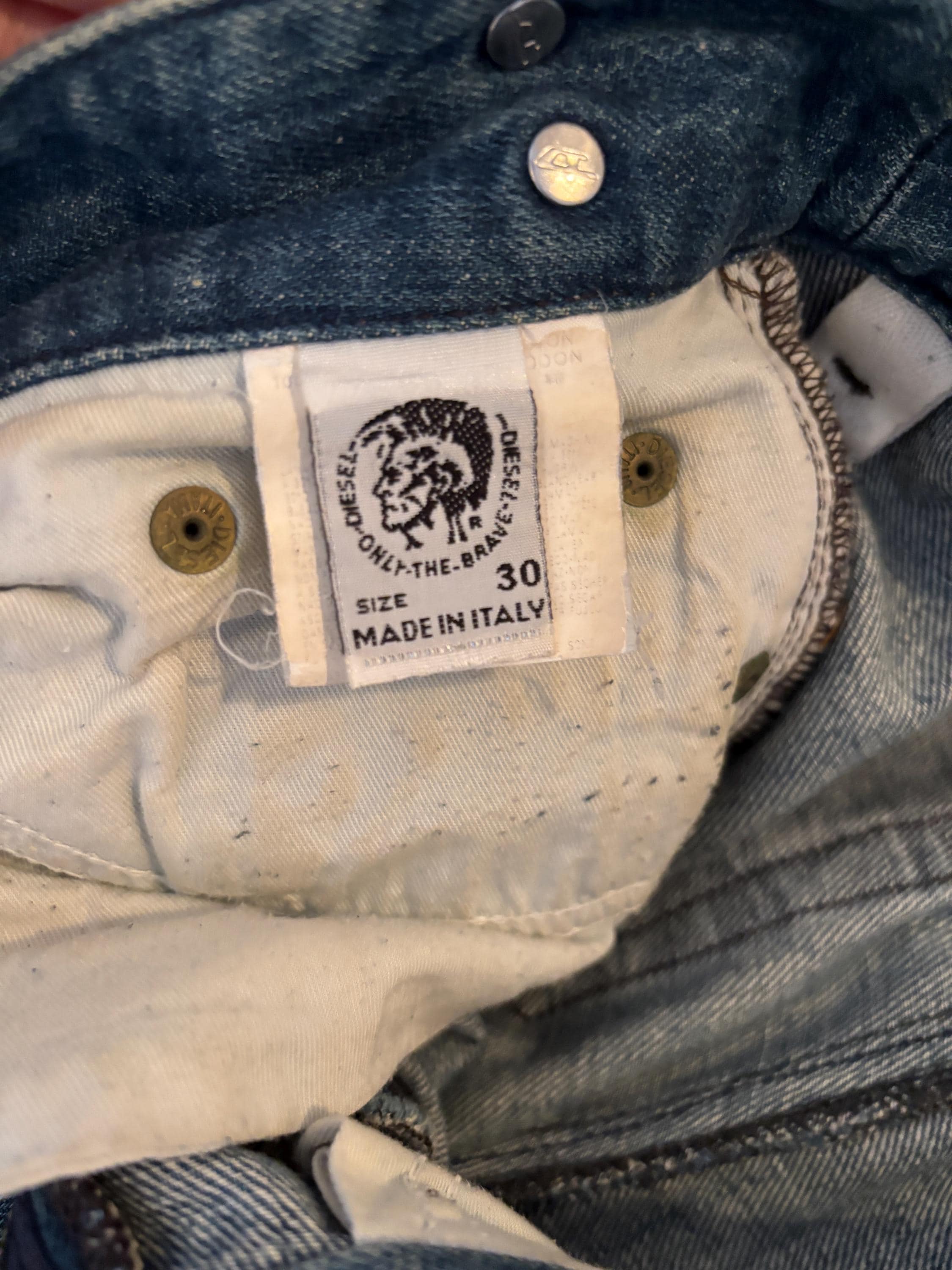 鬼フェード◎ y2k Diesel Straight Denim Pants Y2K Vintage DIESEL ZAF 796 Flared Bootcut Jeans 33/28 Made