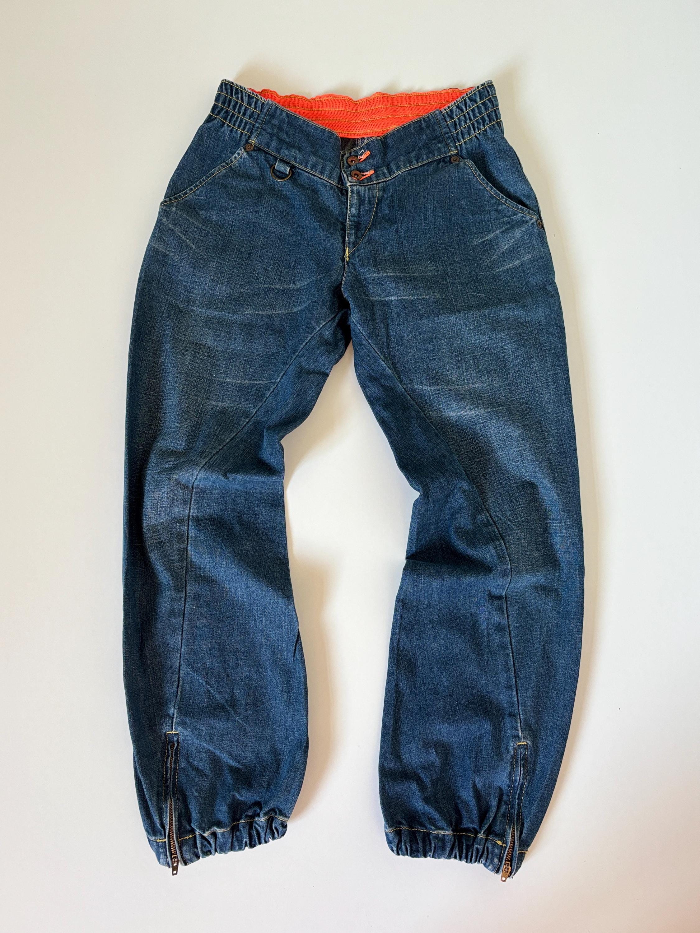 Y2K Levi's Engineered Jeans: Twisted Leg, Red Stitch, W26/W27 - Etsy
