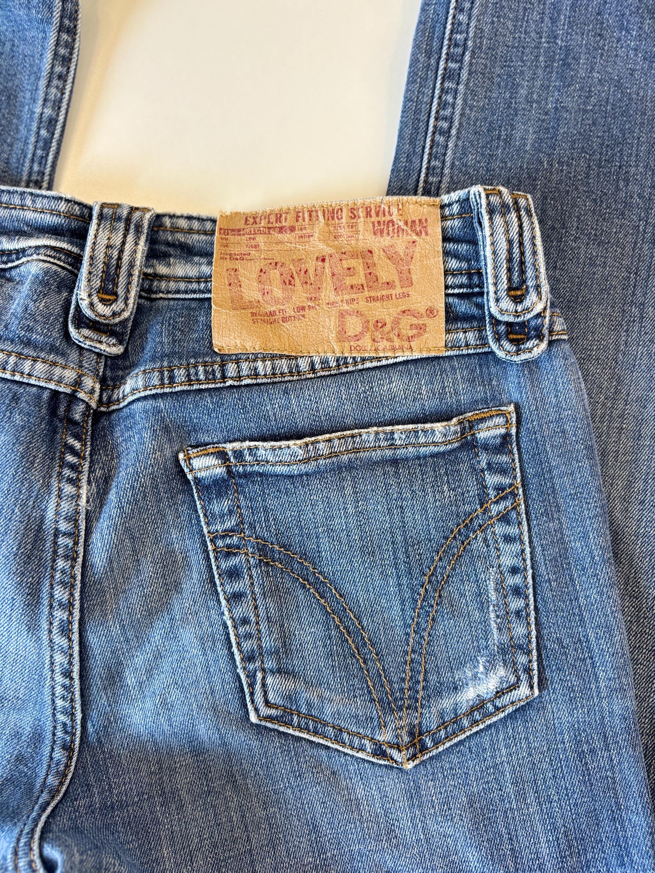 DOLCE & GABBANA Jeans Pants Denim Straight Vintage 90sY2K