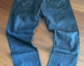 Levi's Red Stitch Straight Fit Jeans W34: Unique Vintage Style - Etsy