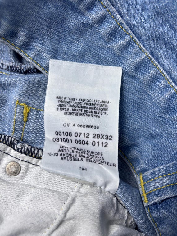 Vintage Levi's Engineered Jeans W29 Twisted Leg Rare Y2K Panel