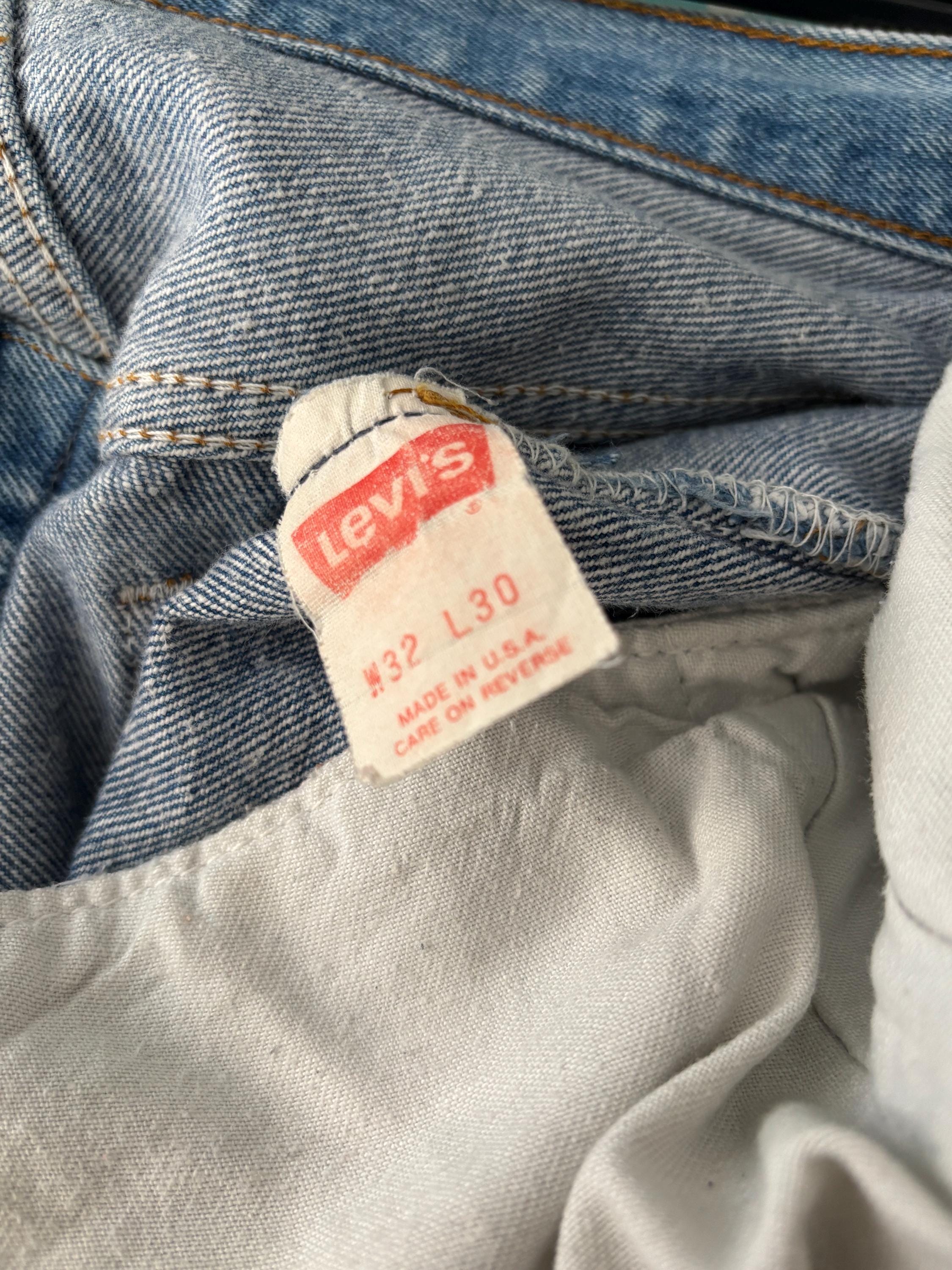 Vintage Levi's 501 Jeans: 90s Light Wash Denim, USA Made W32 L30