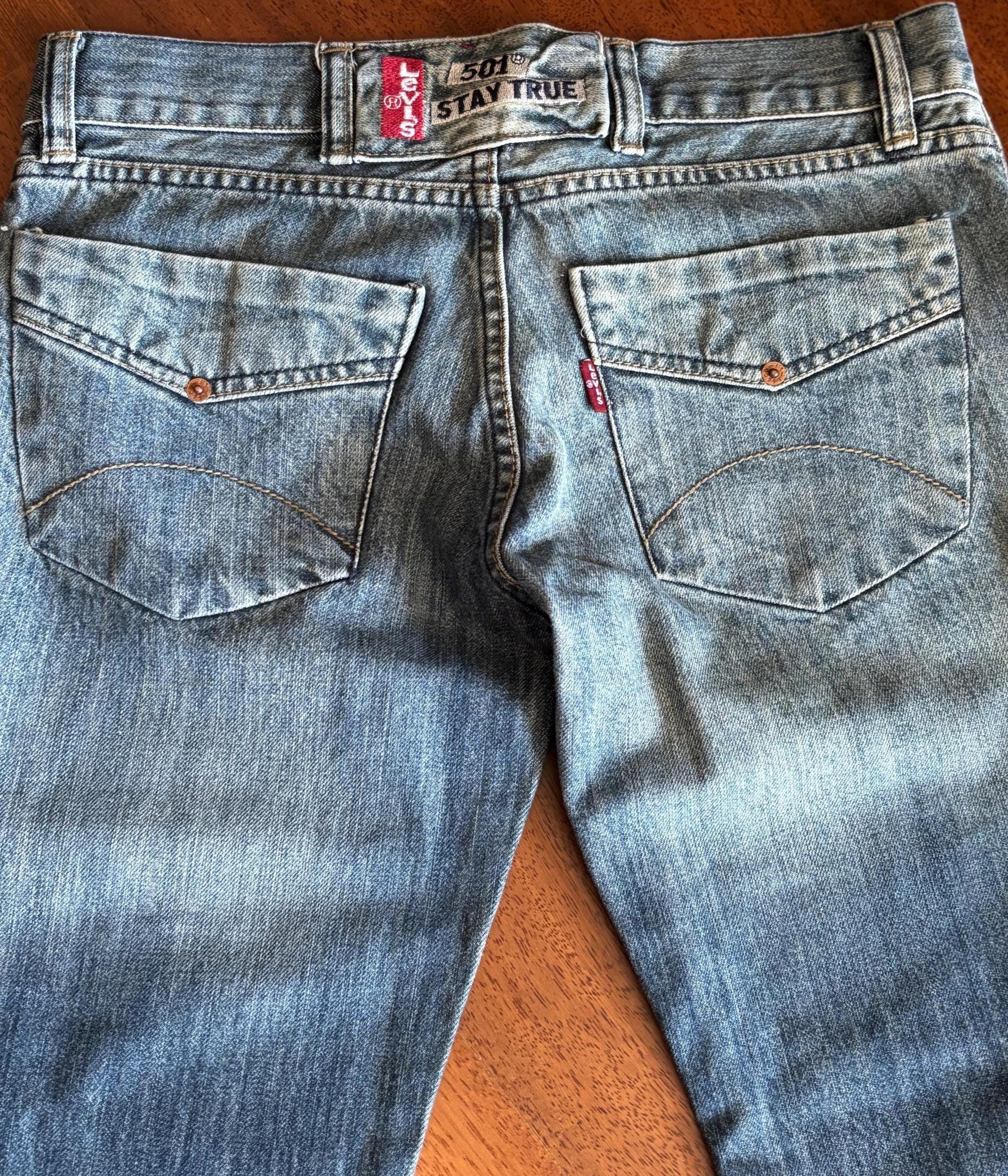 メンズ 90s USA製 Levis 501 W29 L32 ボタン裏524 DM636