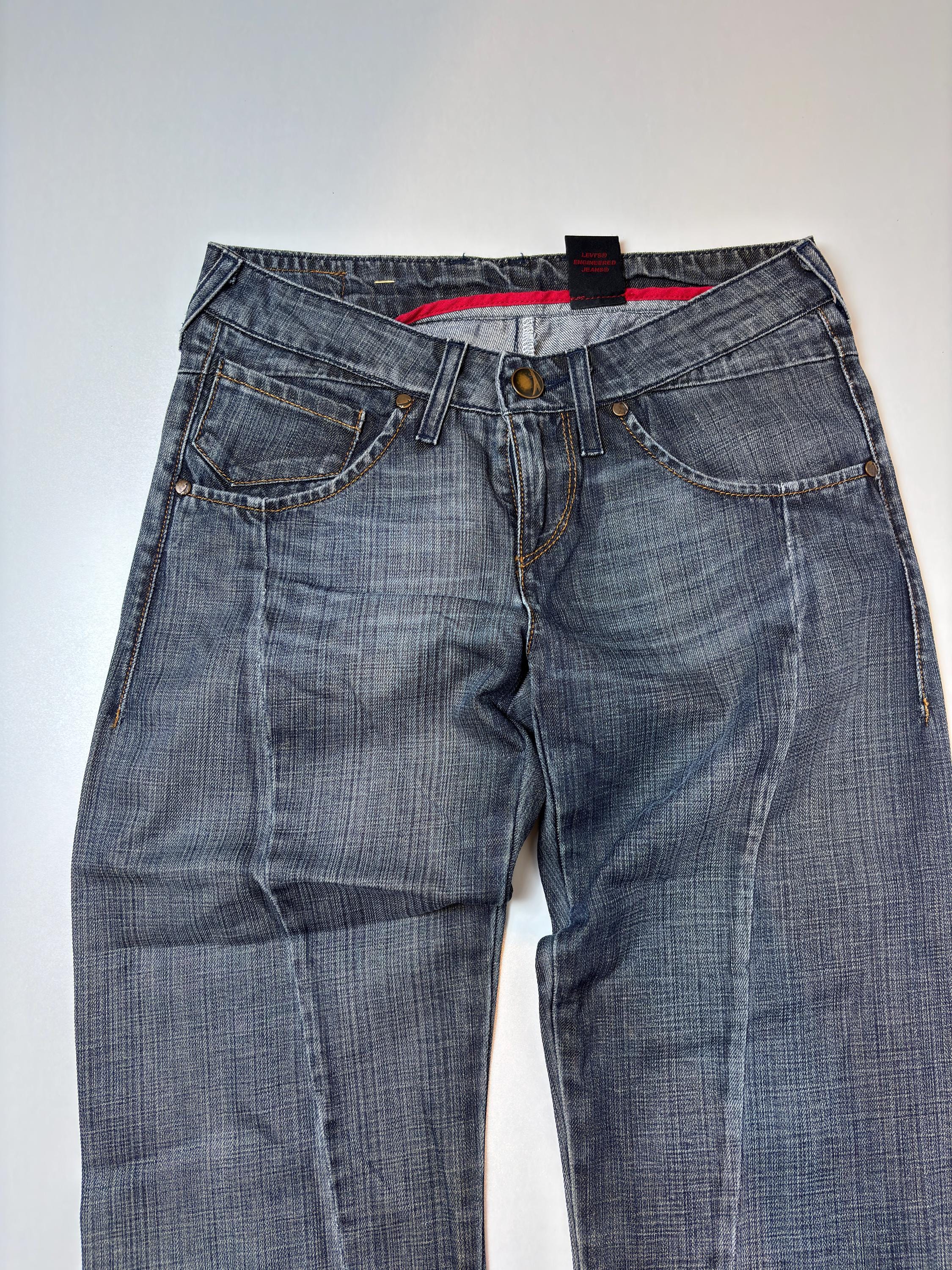 Vintage Levi's Engineered Jeans, Grey Wash Y2K Archive Denim - Etsy