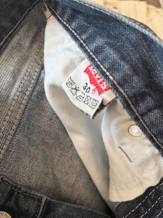 Vintage Levi's Capri Shorts W30: Double Red Tab E… - image 9