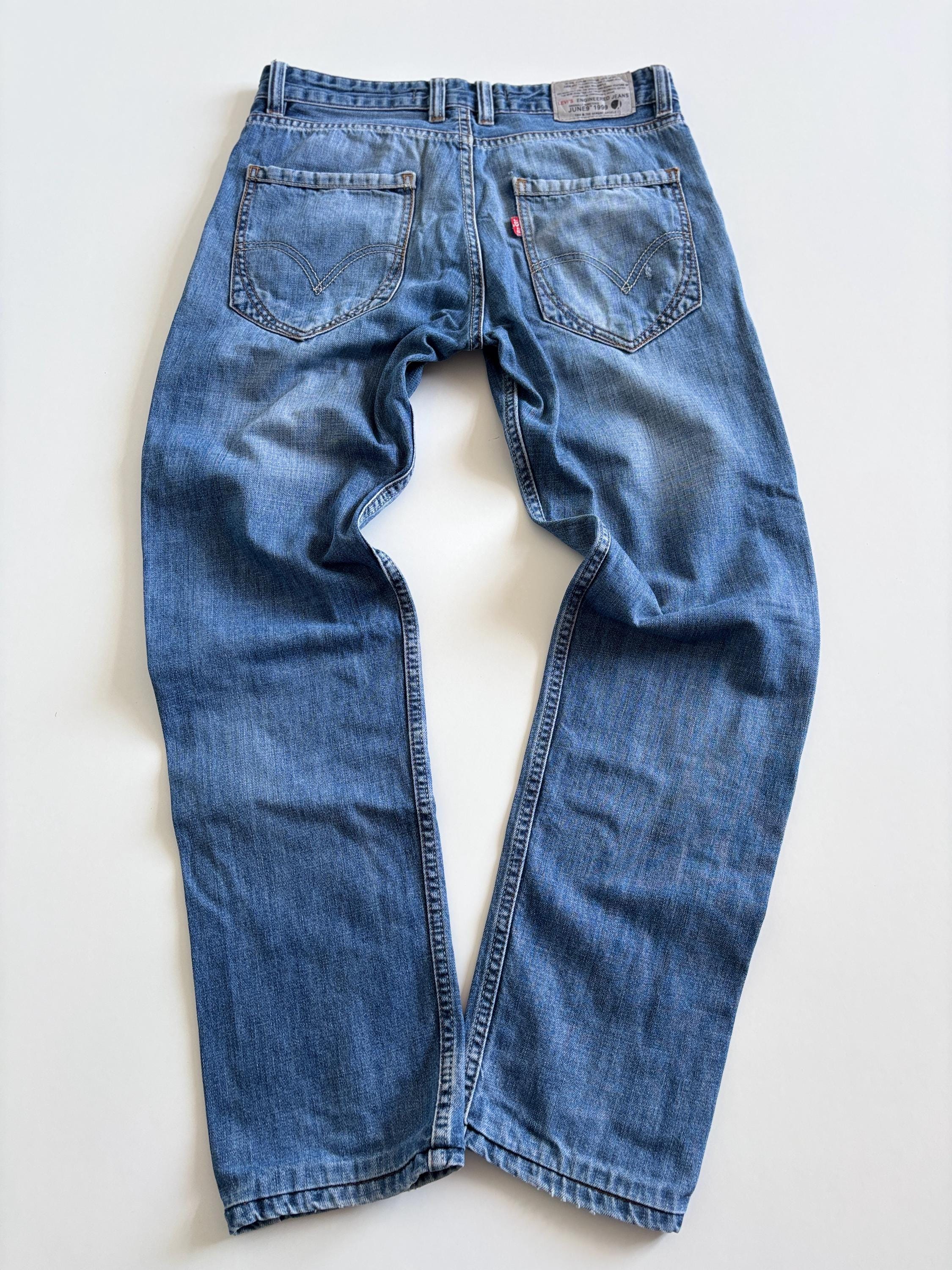 Vintage Levi's Engineered Jeans: 1999 Y2K Twisted Leg Denim - Etsy