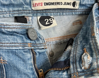 Levi's Engineered Jeans 29x26: Twisted Leg Y2K Denim - Etsy