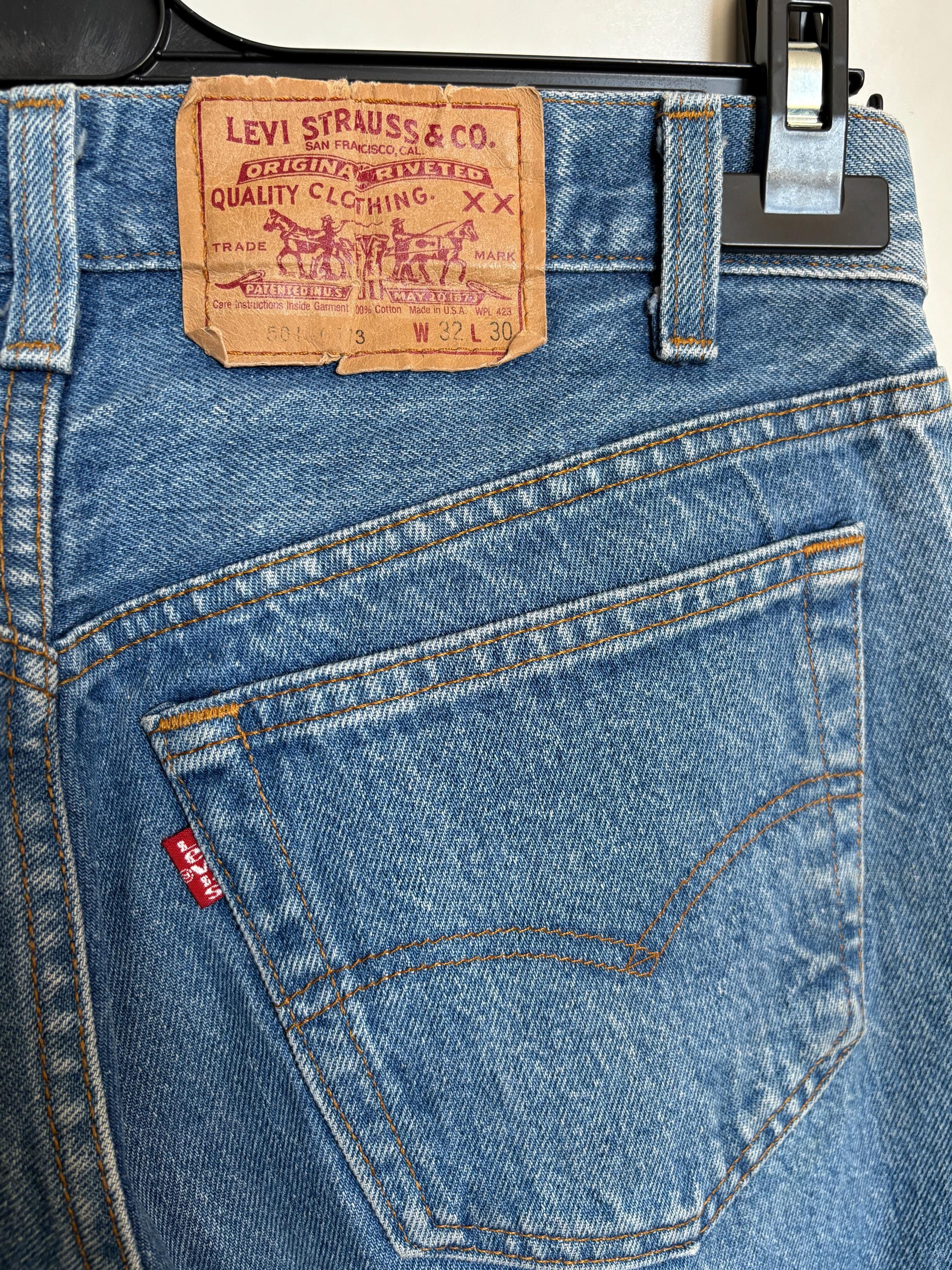 Vintage Levi's 501 Jeans: 90s Light Wash Denim, USA Made W32 L30