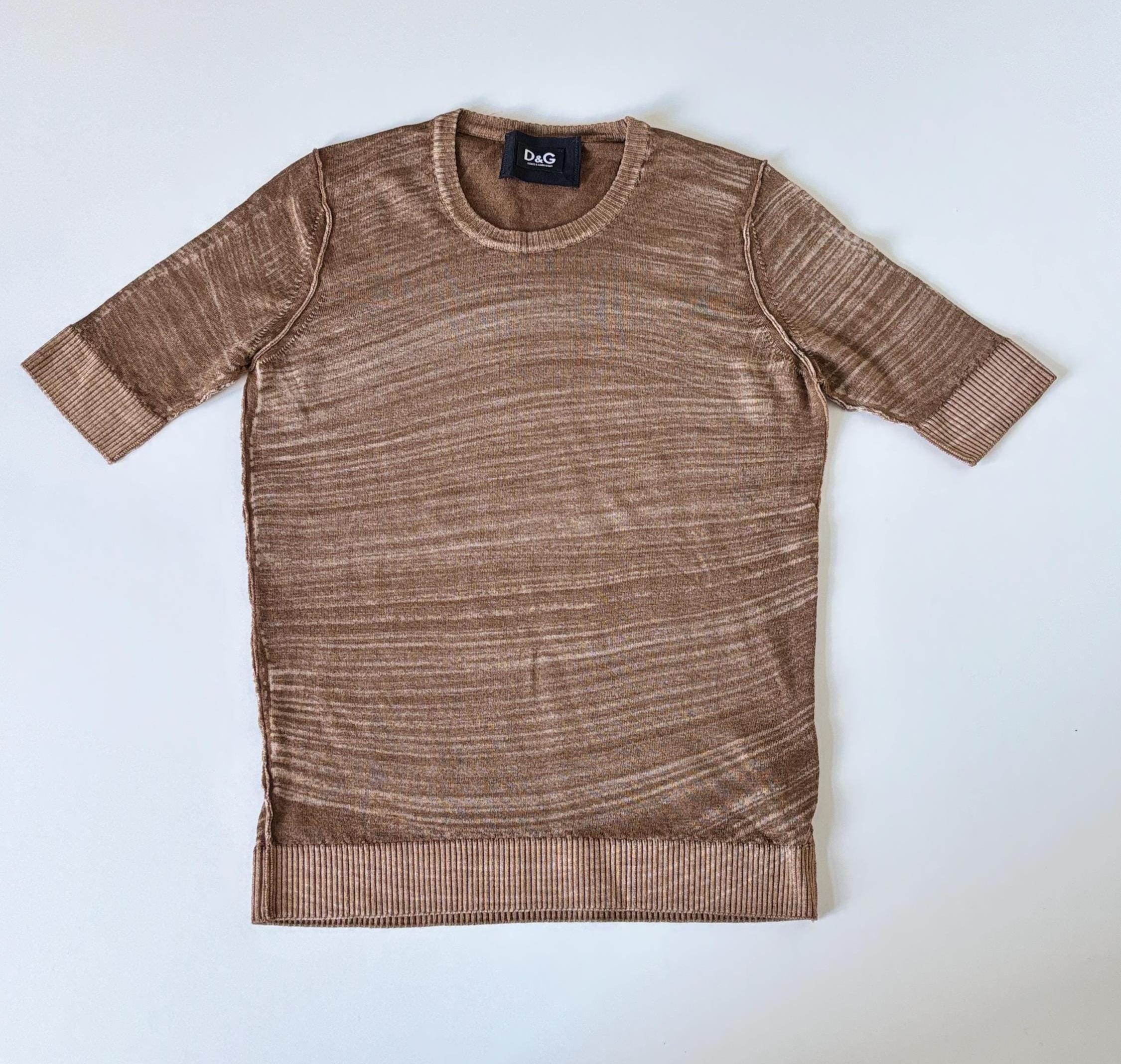 Vintage D&G Wool Blend Knit Top: Y2K Dolce Gabbana Designer Tee - Etsy