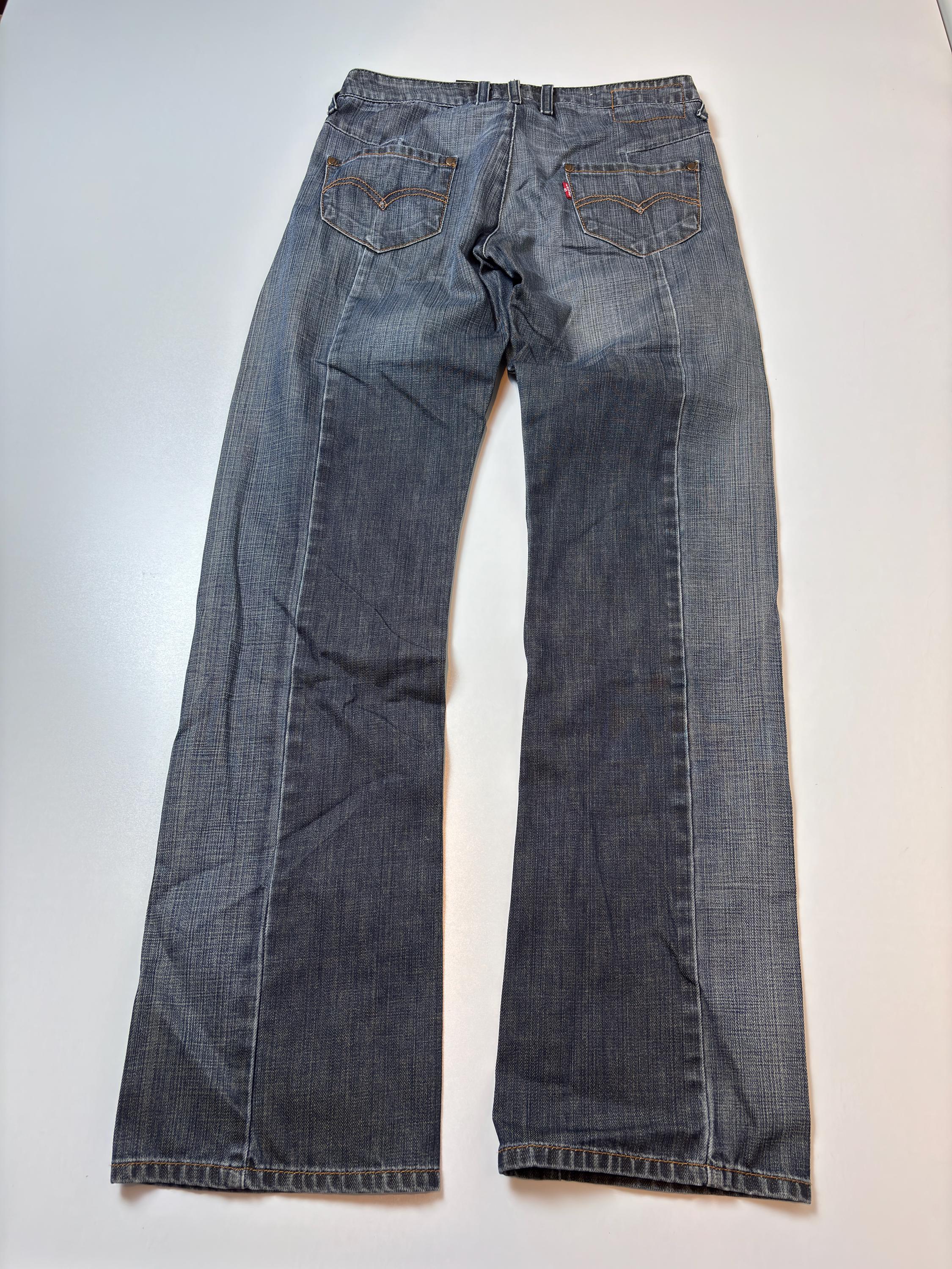Vintage Levi's Engineered Jeans, Grey Wash Y2K Archive Denim - Etsy