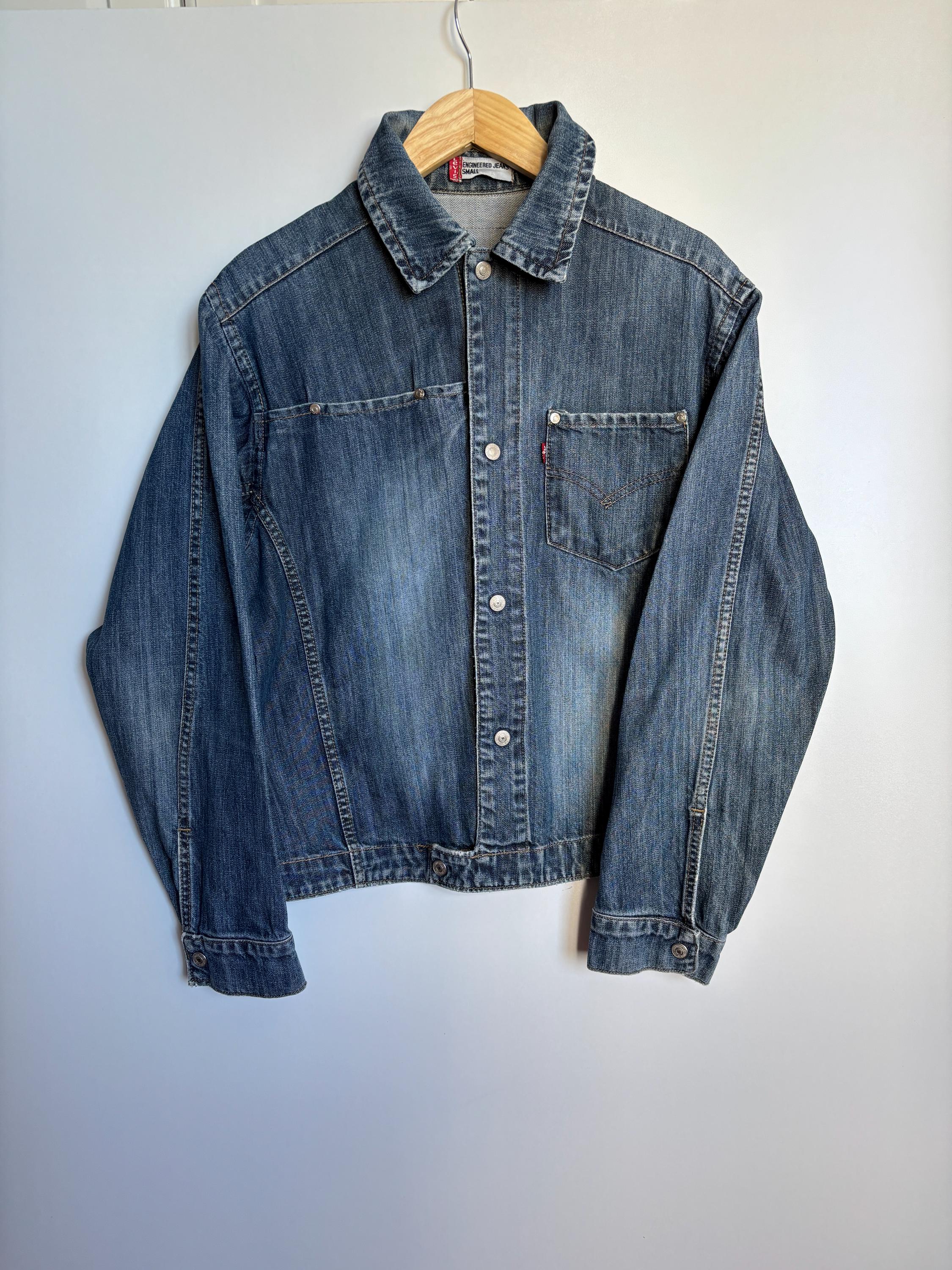 Vintage Levi's Engineered Jeans Denim Jacket - Y2K Twisted Seam