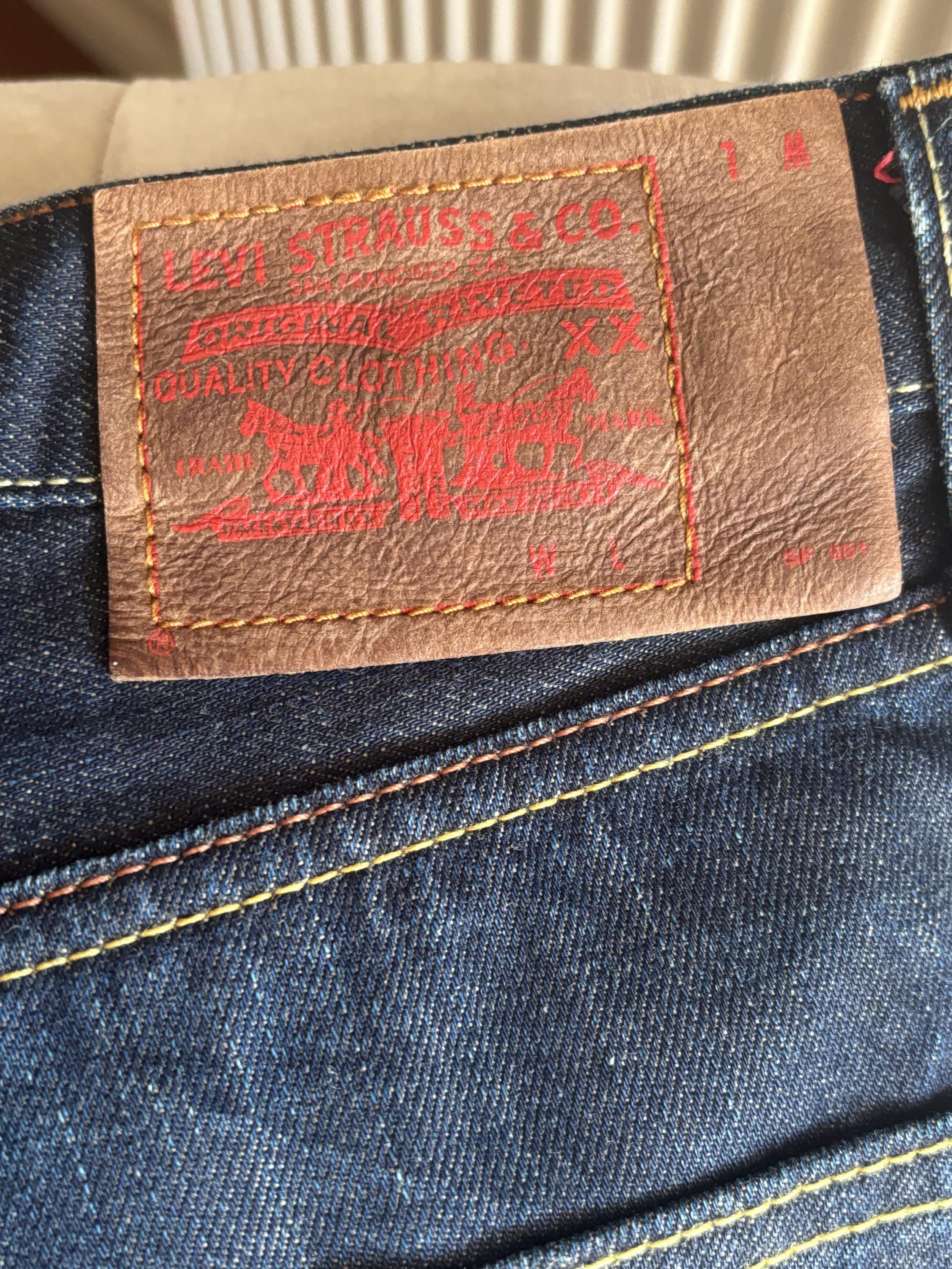 Levi's Red Stitch Straight Fit Jeans W34: Unique Vintage Style - Etsy
