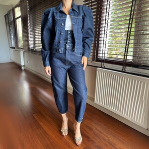 Vintage Puff Sleeve Denim Jacket - Etsy