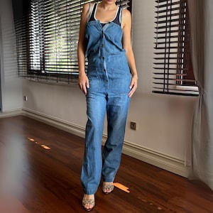 Levi’s Denim Jumpsuit M Size 100% Cotton Anchor Patch 0811 Rare Vintage Overalls