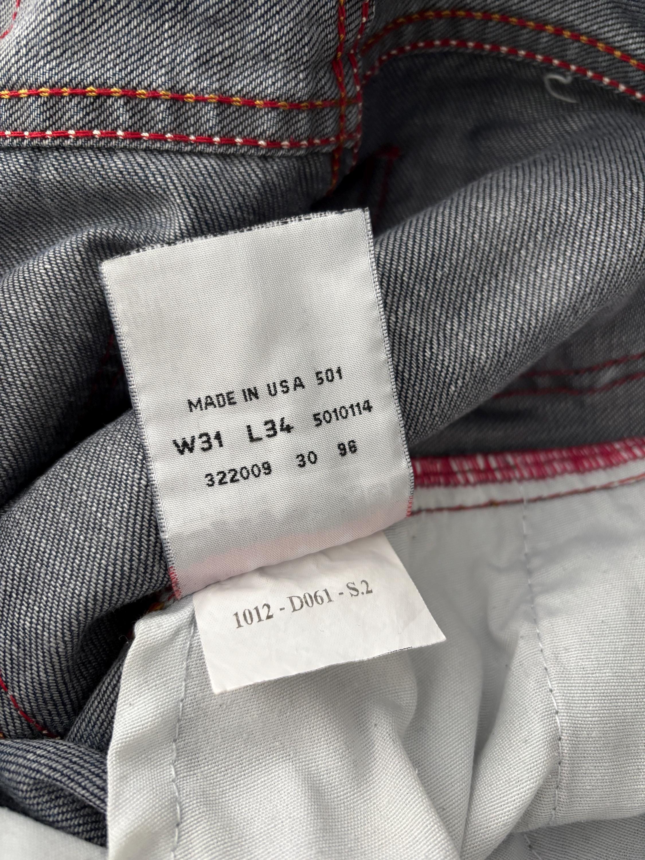 Vintage 90s Levi's 501 Jeans: USA Made Light Wash Denim, W31 L34