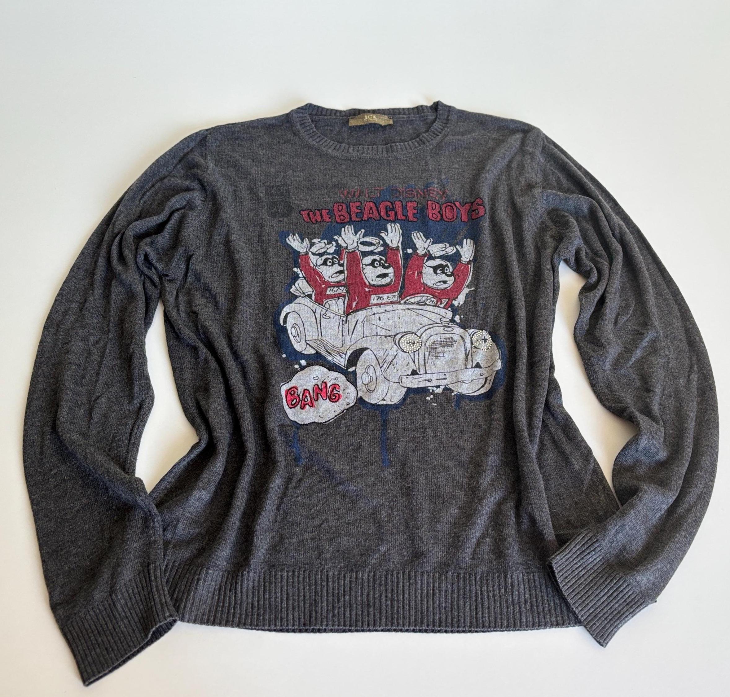 Vintage ICEBERG Disney Beagle Boys Wool Sweater, Made in Italy - Etsy