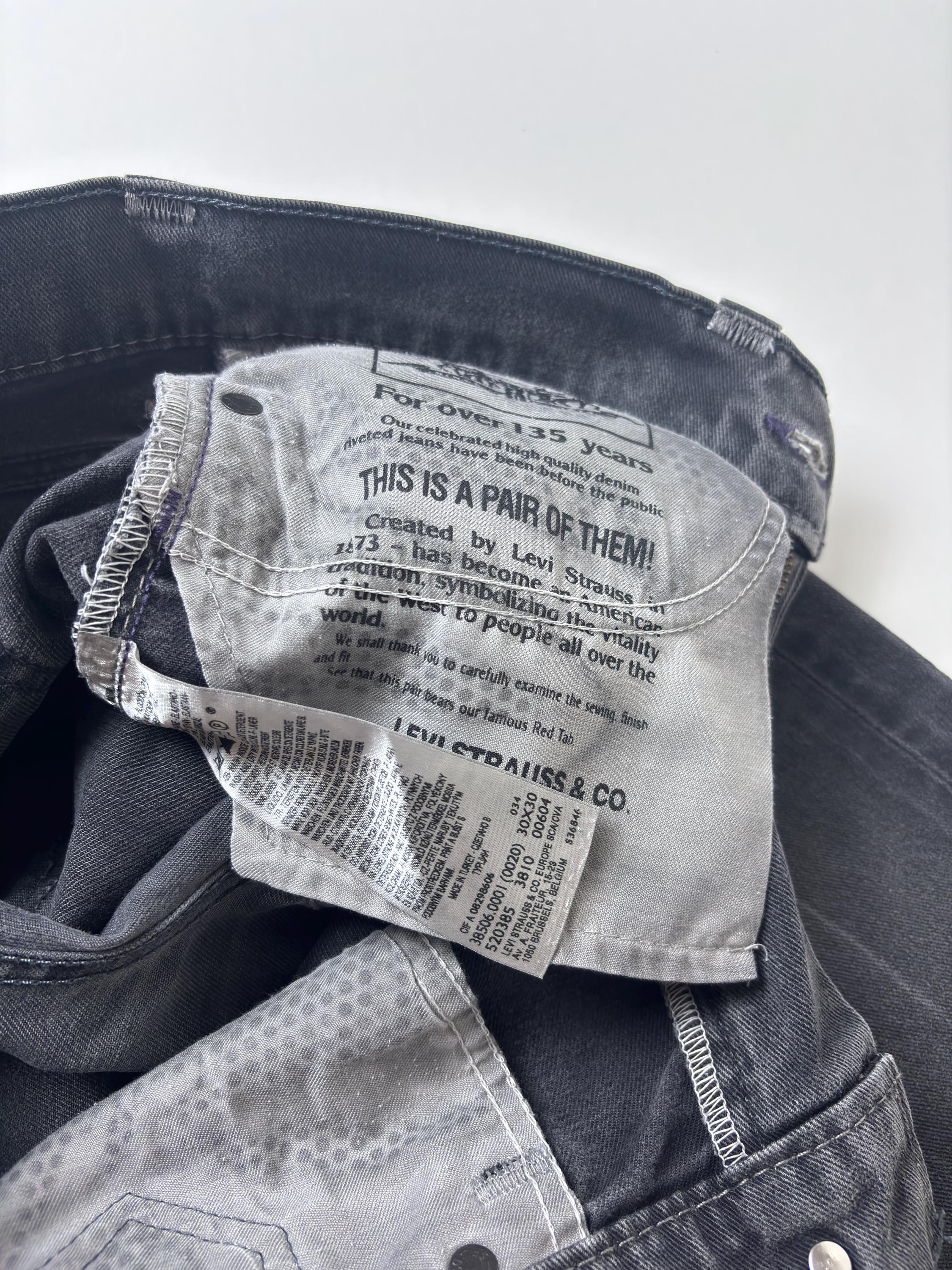 Vintage Levi's 506 Jeans: Y2K Gray Wash, Button Flap Pocket (W30