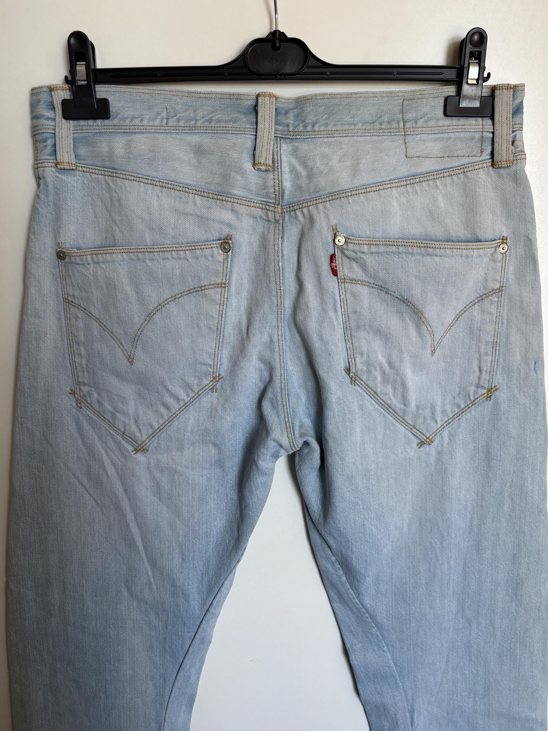 Levi's Engineered Jeans 0507 W33 L32: Twisted Leg Light Wash Y2K