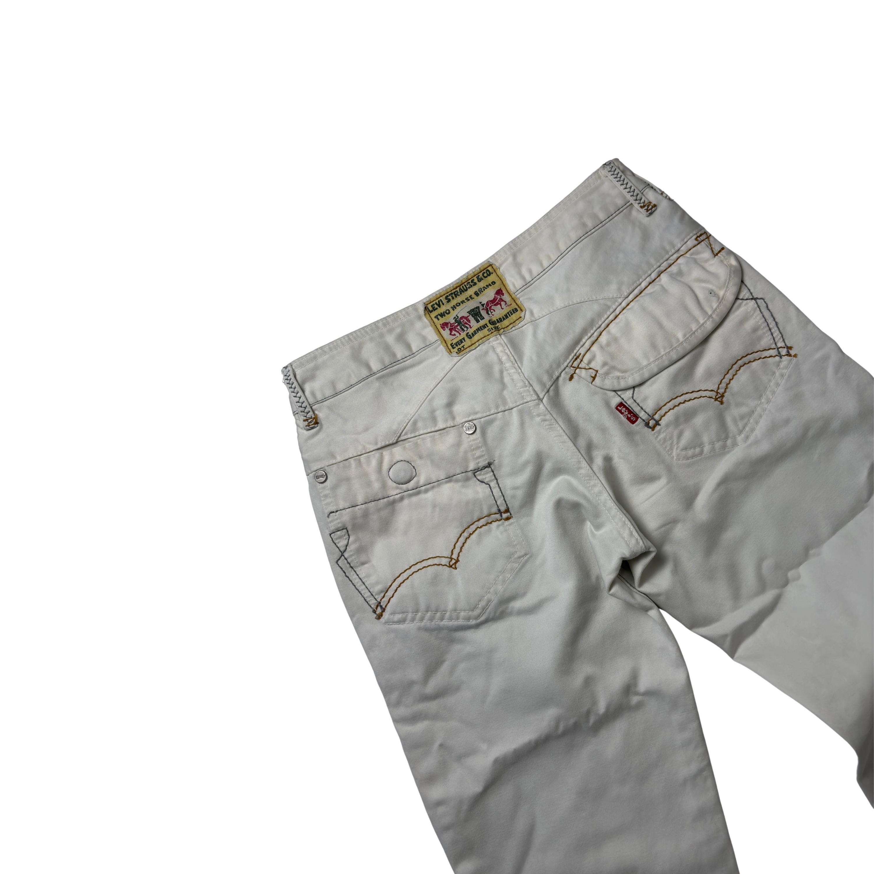 パンツ archive Levi's ENGINEERED JEANS Denim Levi's Engineered Jeans: White Denim, Twisted Leg, Y2K Archive - Etsy
