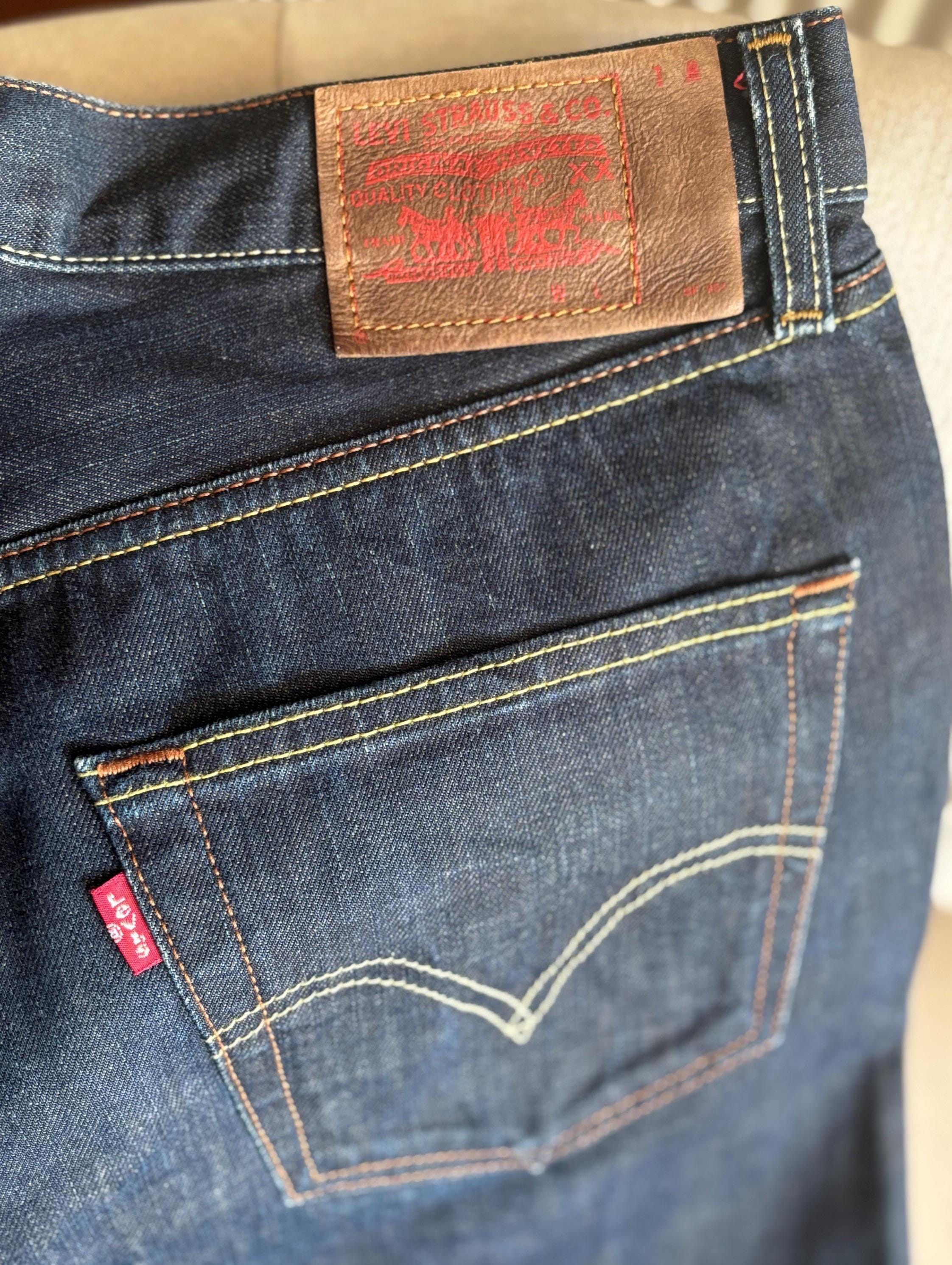 Levi's Red Stitch Straight Fit Jeans W34: Unique Vintage Style - Etsy