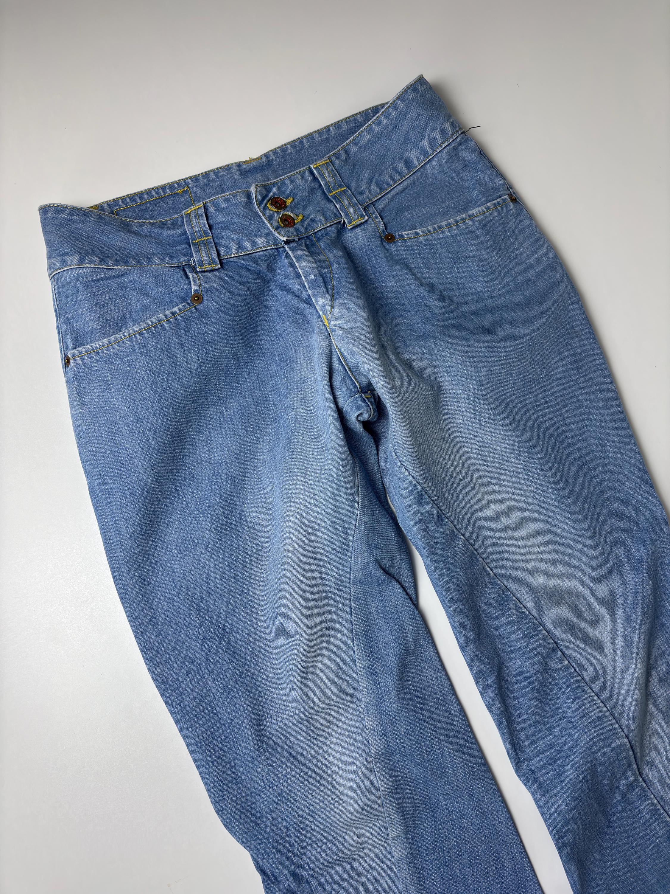 初期 Levi's ENGINEERED JEANS denim w29 Vintage Levi's Engineered Jeans W29 Twisted Leg Rare Y2K Panel