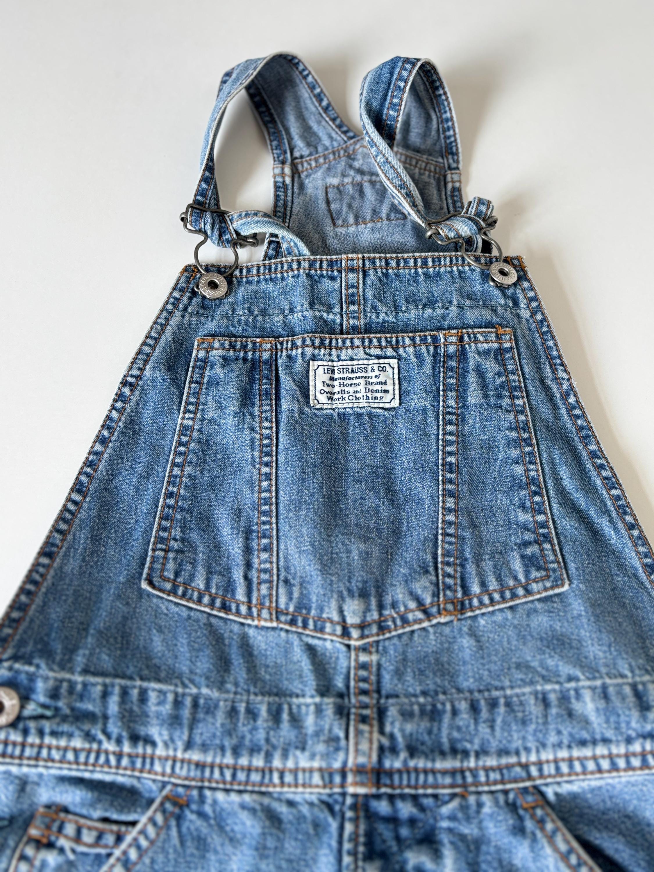 Vintage Levi's Denim Overall Dress: 90s Y2K Blue Jean Pinafore - Etsy