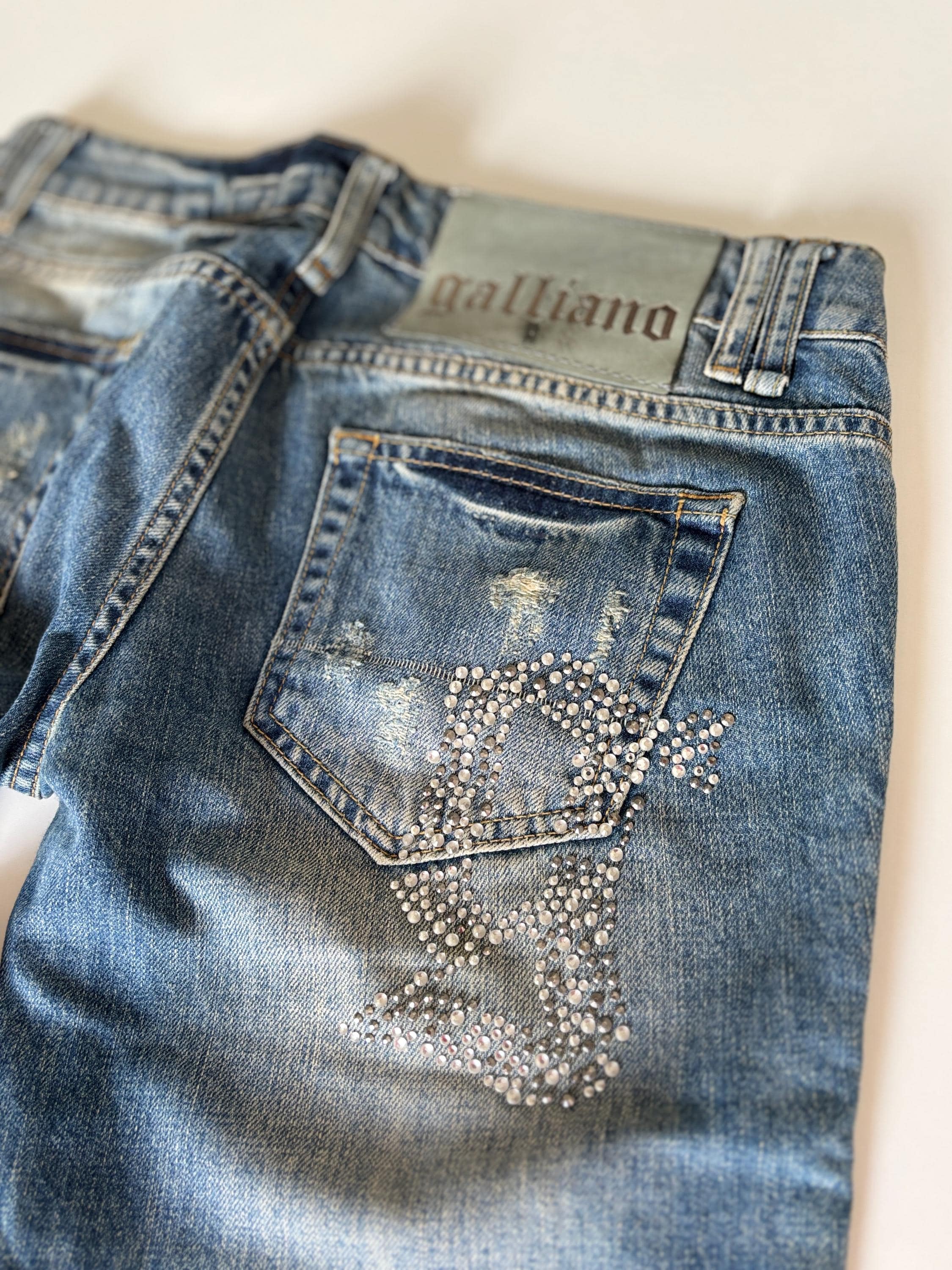 John galliano Dior コーディング　デニムパンツ　y2k Christian Dior & John Galliano SS 2002 Y2K denim jeans