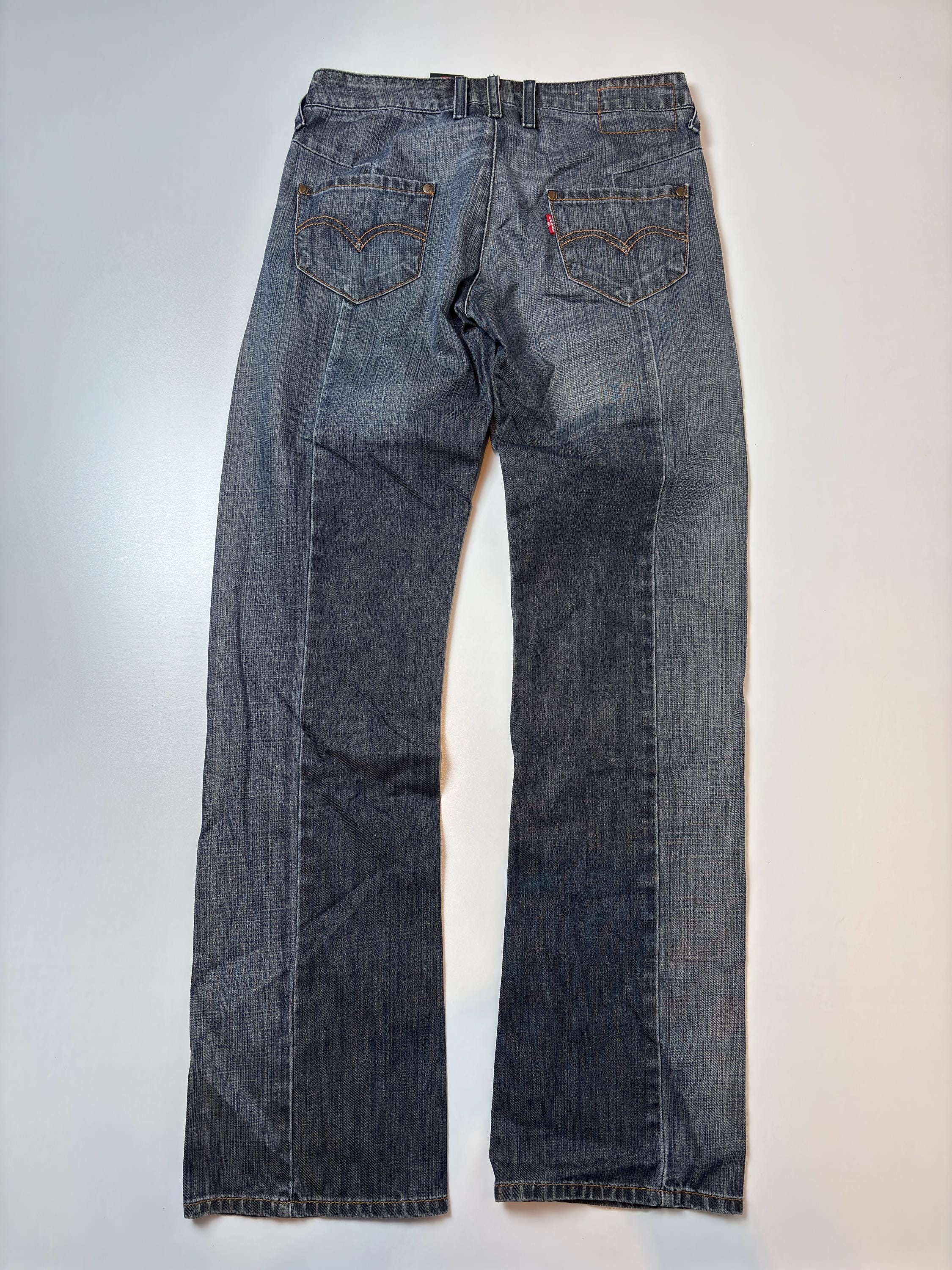 Vintage Levi's Engineered Jeans, Grey Wash Y2K Archive Denim - Etsy