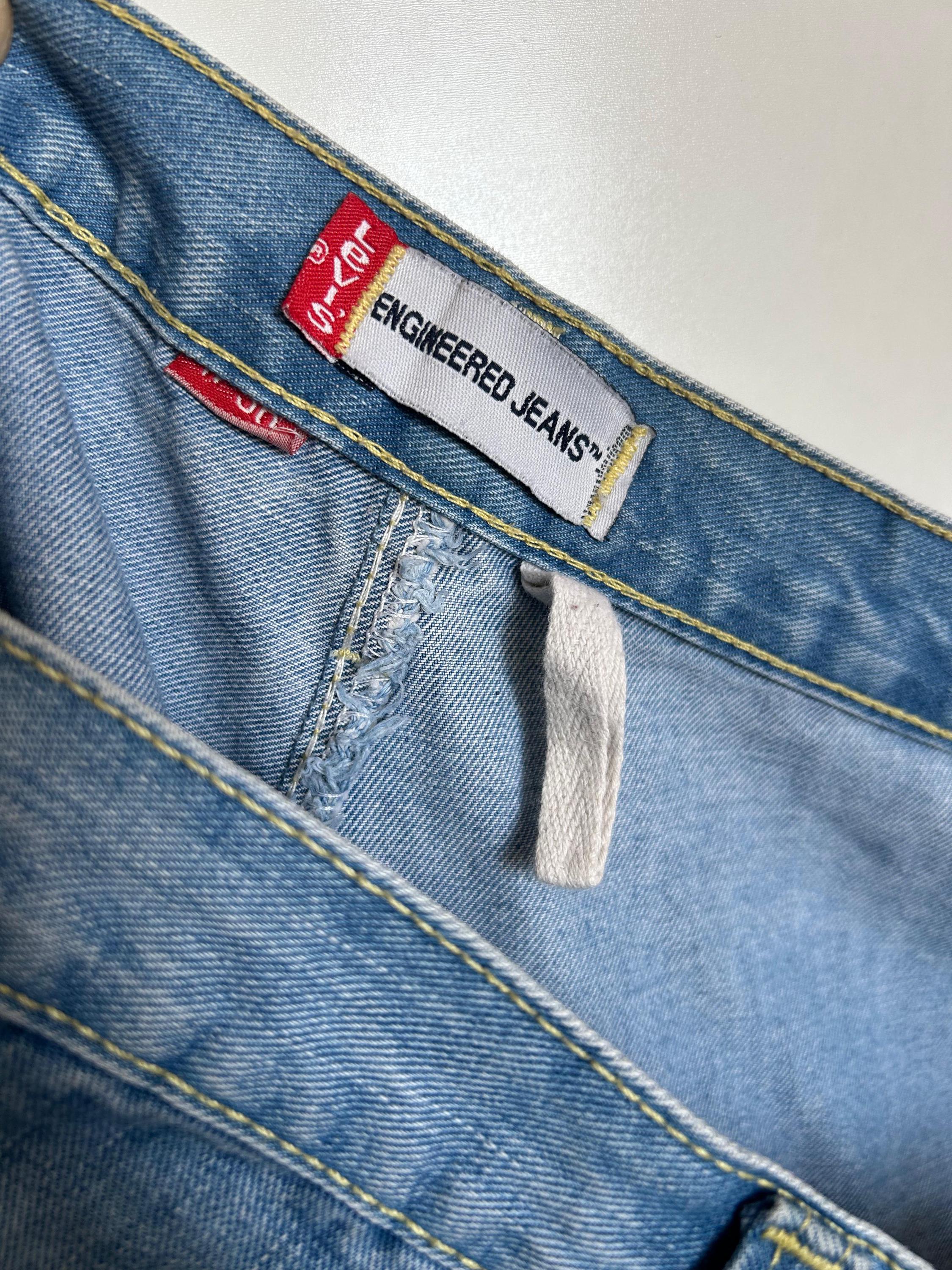 Vintage Levi's Engineered Jeans W34: 1st Gen Wide Leg, Twisted