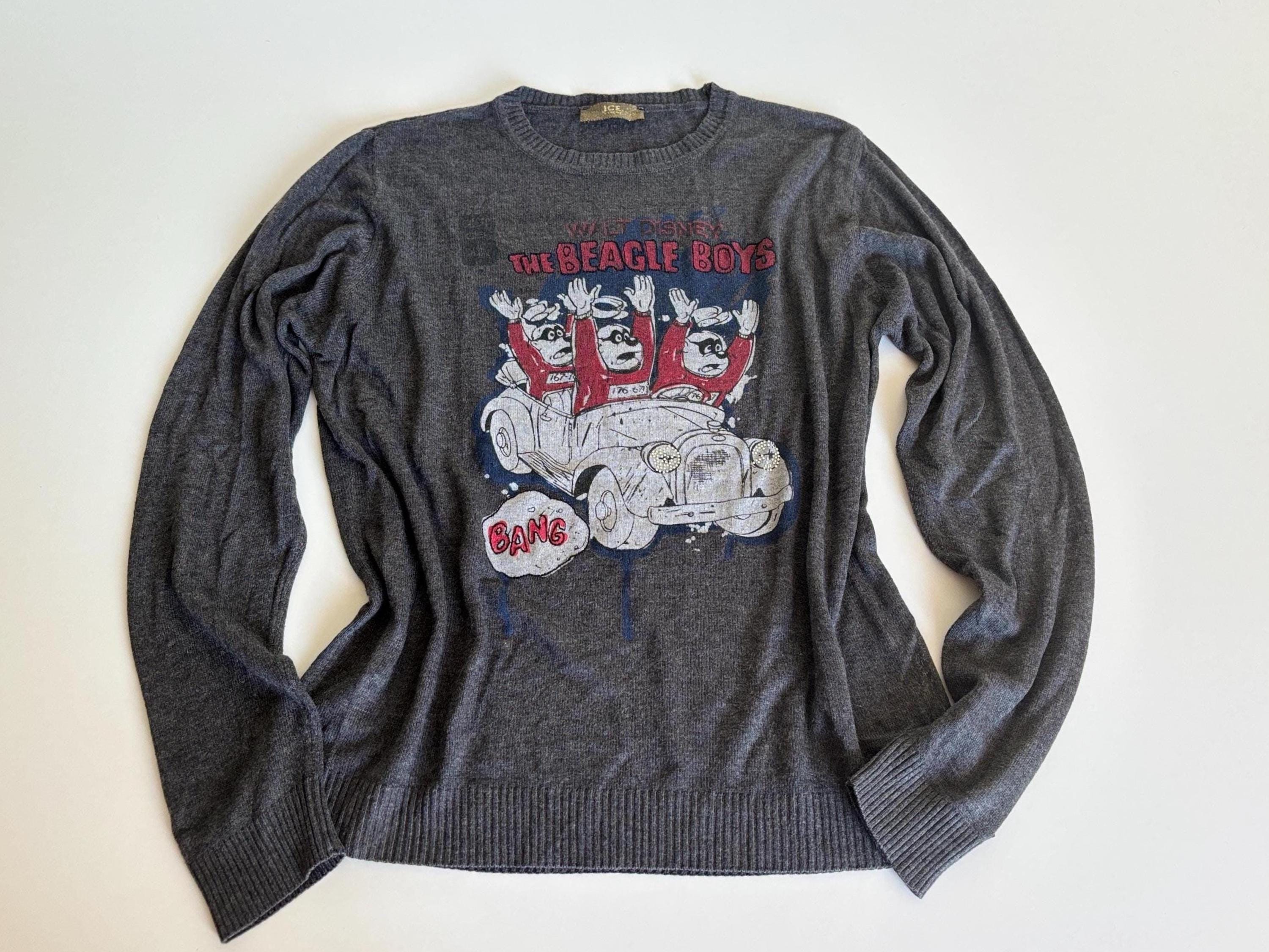 Vintage ICEBERG Disney Beagle Boys Wool Sweater, Made in Italy - Etsy