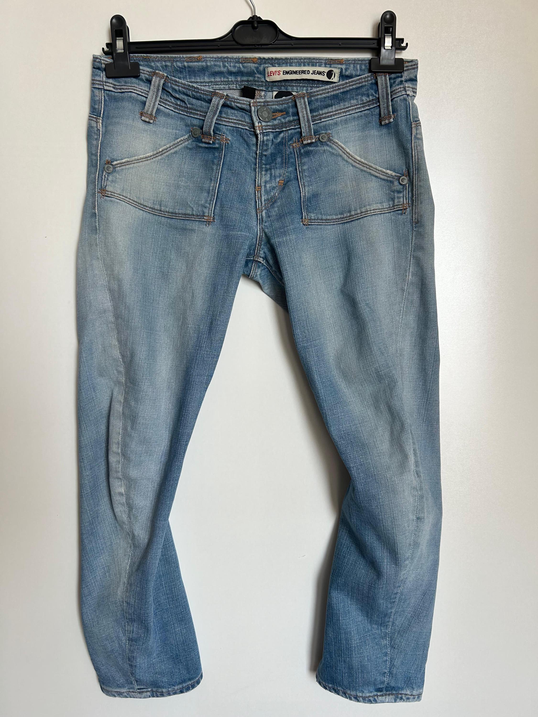Levi's Engineered Jeans 29x26: Twisted Leg Y2K Denim - Etsy