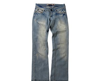 Diesel Y2K Distressed Straight Leg Jeans Size 32 - Etsy
