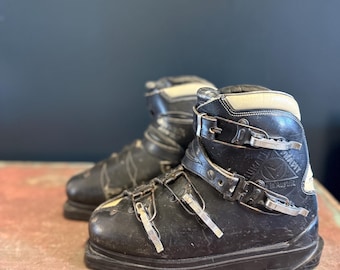 Vintage Humanic Dynafit Leather Ski Boots | Made in Austria, Retro Alpine Gear