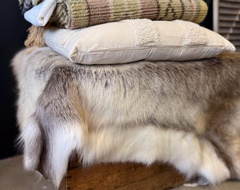 Genuine Reindeer Hide – Natural Reindeer Fur Rug from Lapland, Finland | Nordic Cabin Decor