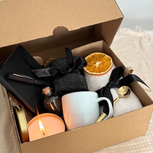Cesto regalo per la festa del papà, Cesto regalo per papà, Scatola regalo per la festa del papà, Scatola regalo per la cura di sé per uomo, Cesto regalo di caffè, Idee regalo per papà