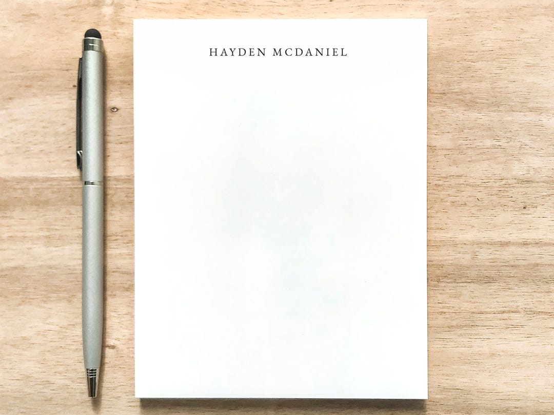 Custom Notepad With Name / Professional Small Notepad With Name ...