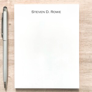 Personalized Notepad: Small Memo Pad with Name